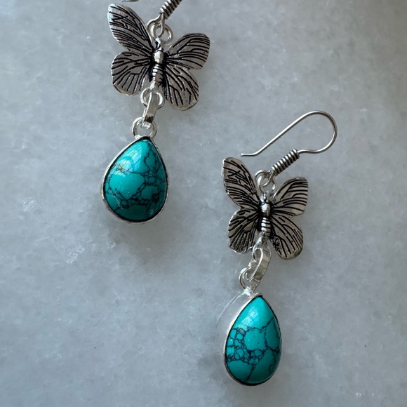 NWOT Sundance Desert Daydream Earrings, Turquoise, Sterling Silver - Picture 2 of 4